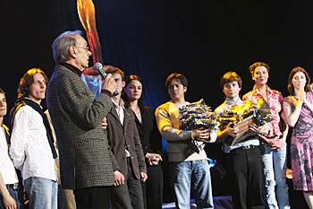 Председатель жюри театральной премии “Золотой Лист 2006” Народный артист России Алексей Баталов